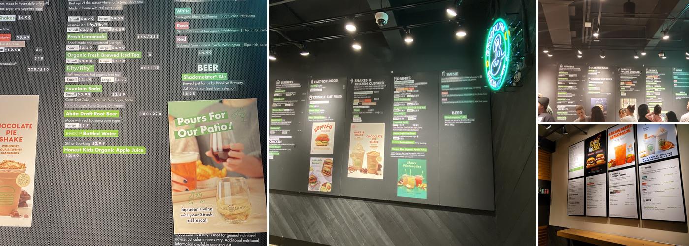 Shake Shack I-Drive Menu