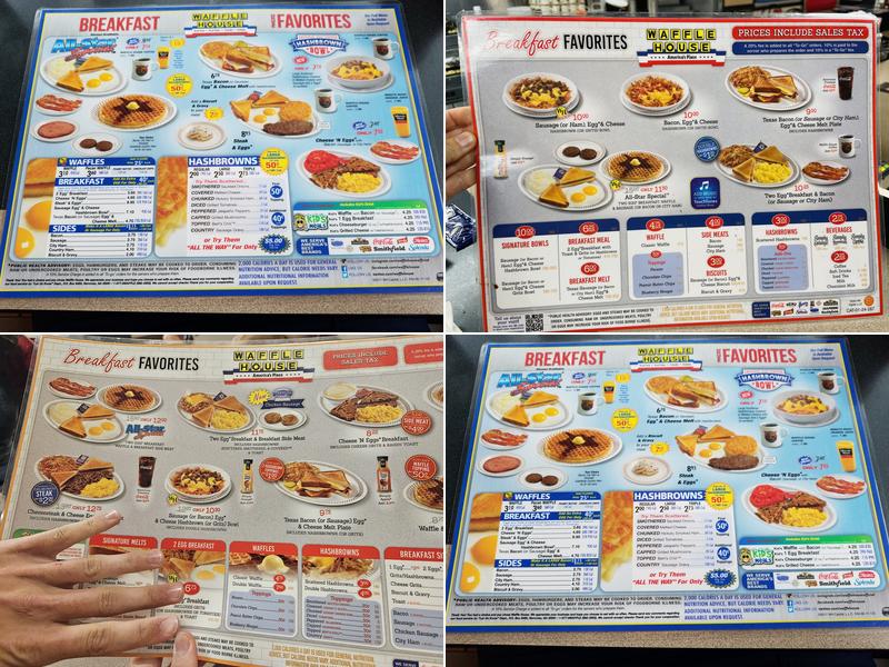 Waffle House Menu
