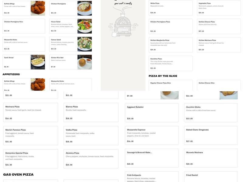 Three Boys From Italy Menu