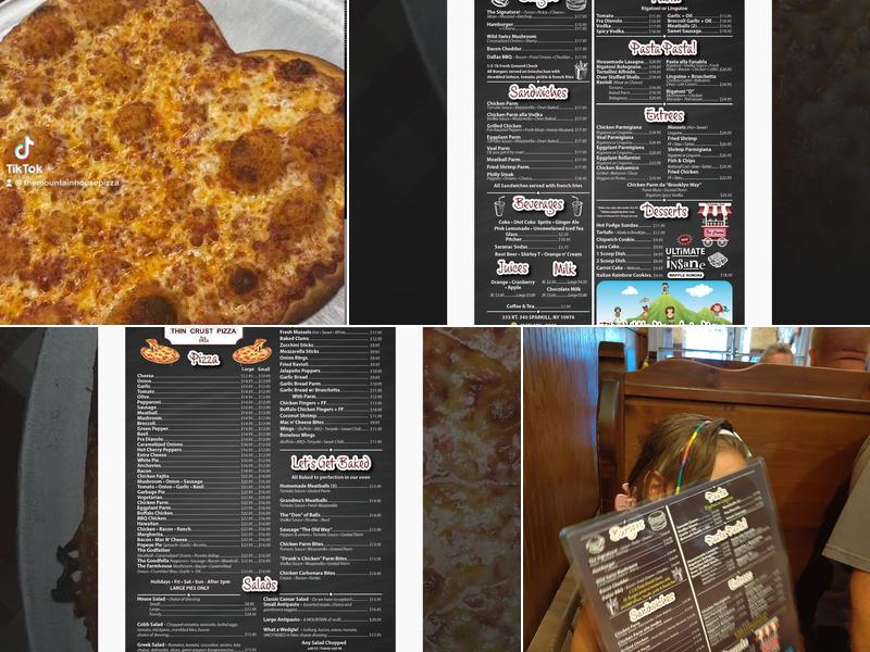 The Mountain House Menu