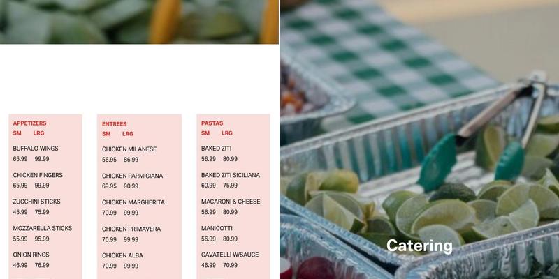 The Brick Oven Pizza Menu