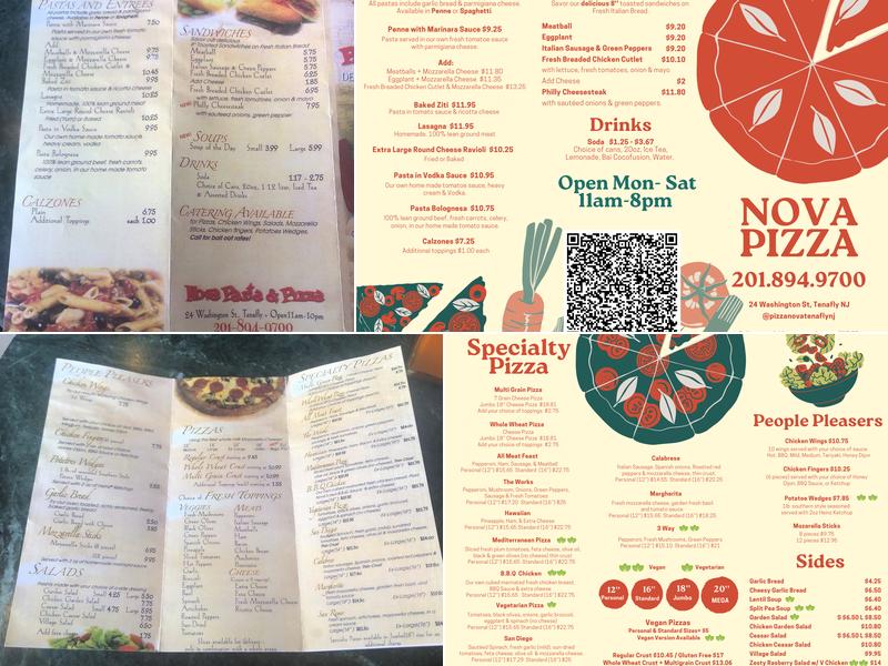 Pizza Nova Menu