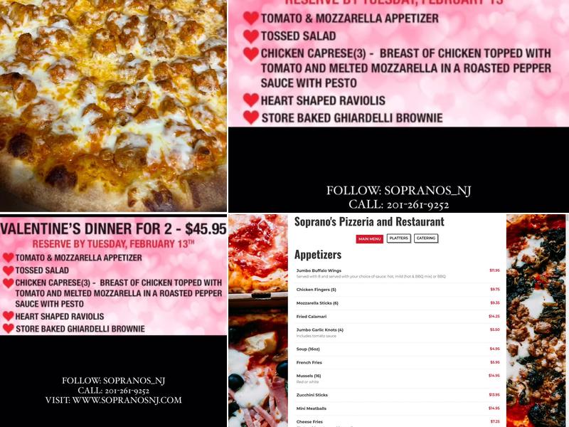 Soprano's Pizza Menu