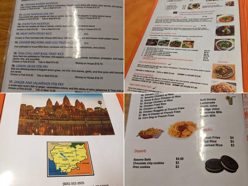Phnom Penh Restaurant Menu
