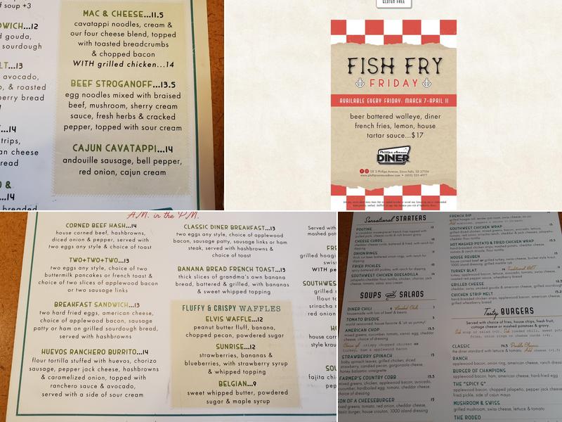 Phillips Avenue Diner Menu