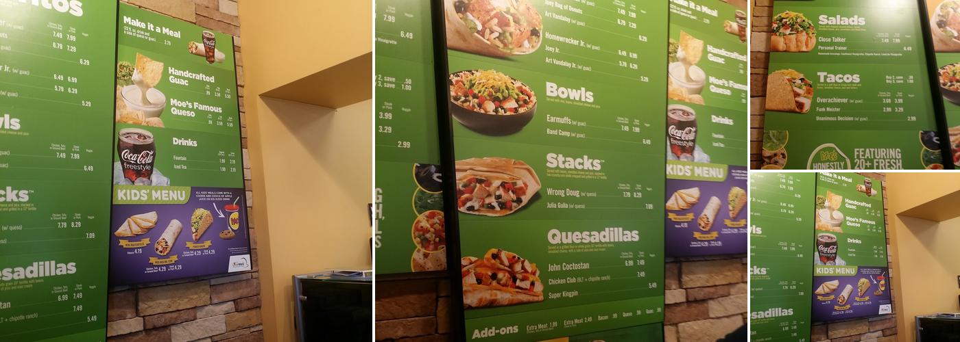 Moe's Southwest Grill Menu