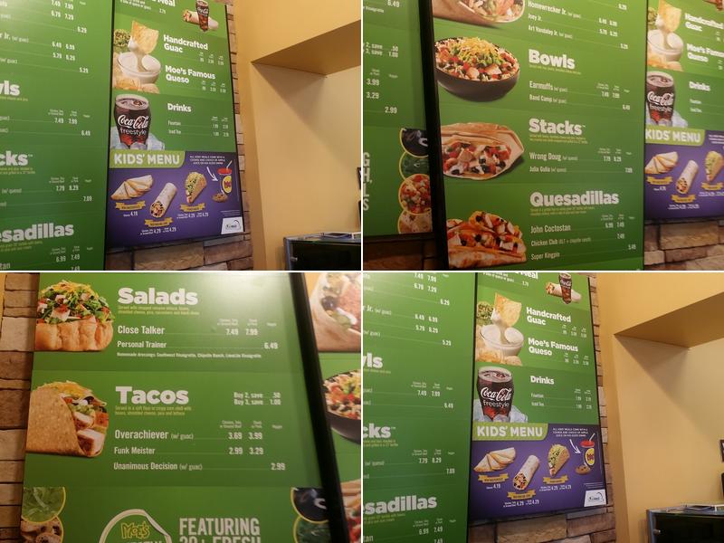 Moe's Southwest Grill Menu