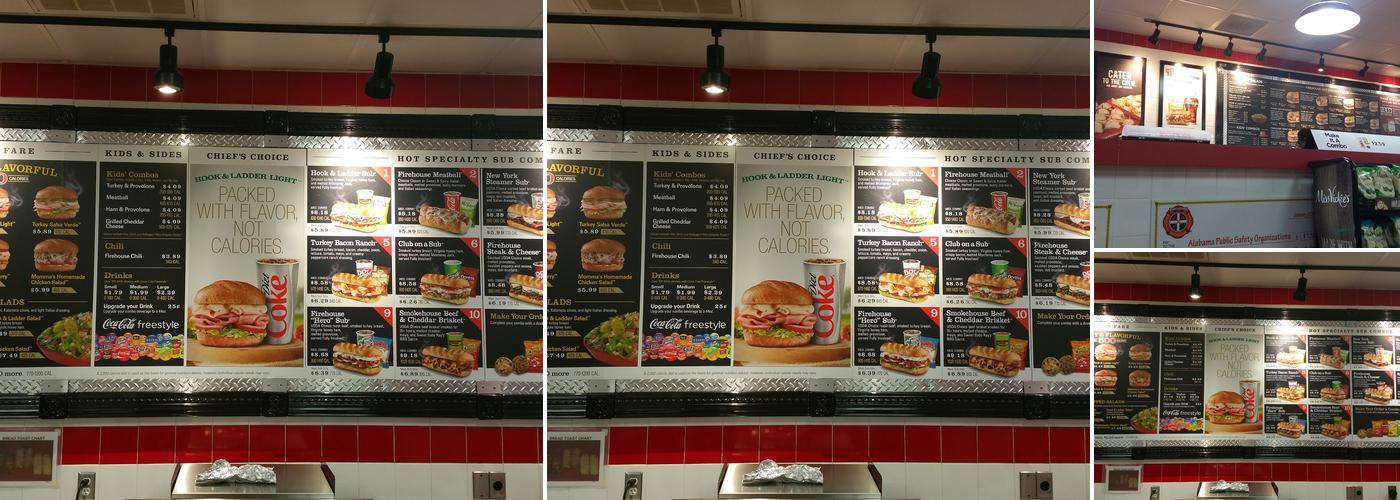 Firehouse Subs Daphne Menu