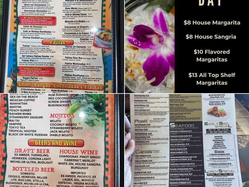 Ay Jalisco Clermont Menu