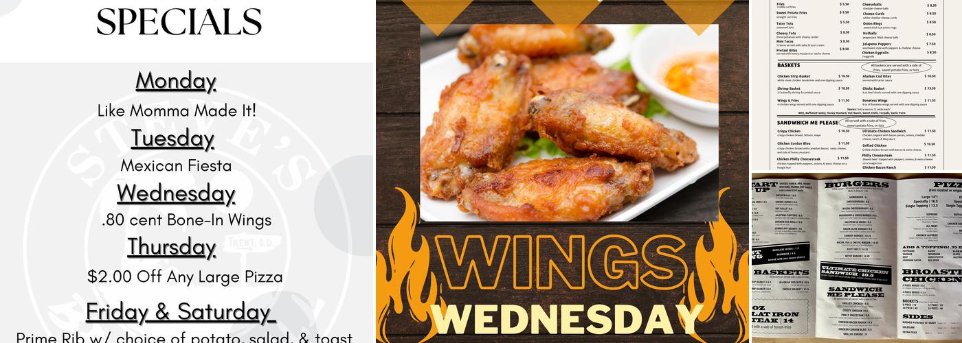 Steve's Bar & Grill Menu