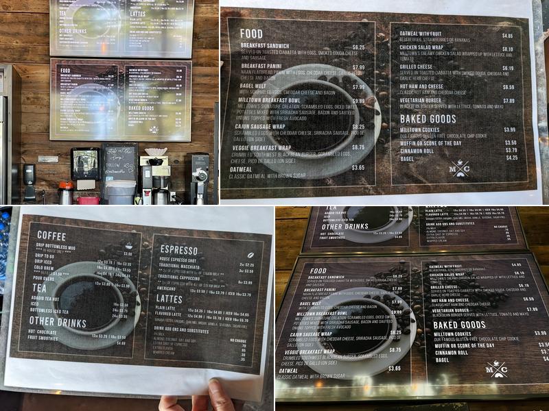 Milltown Coffee Co. | Moline Menu