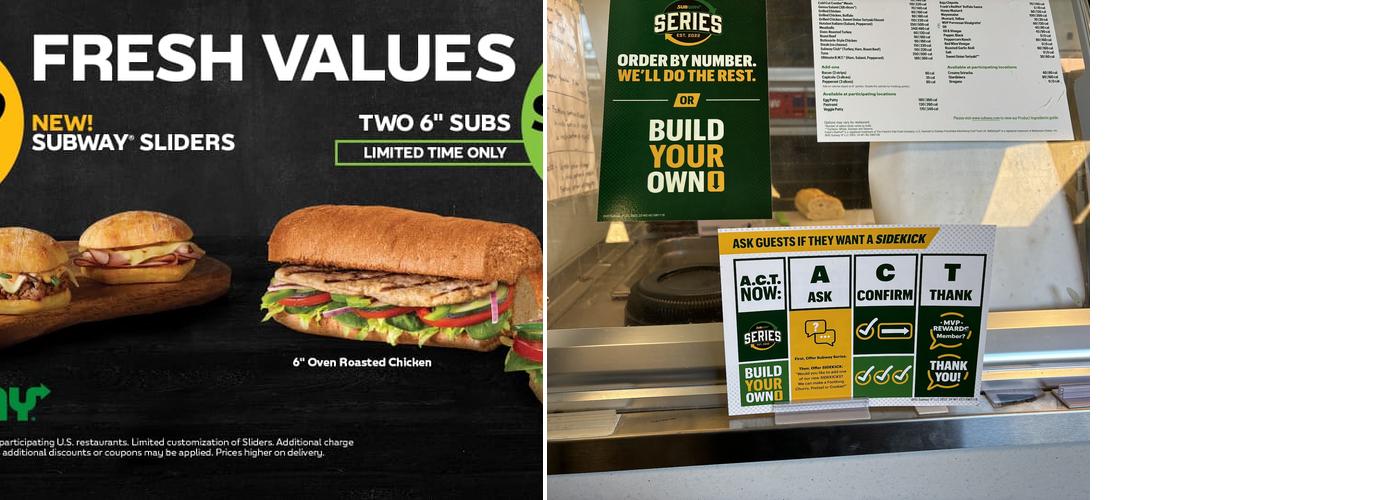 Subway Menu