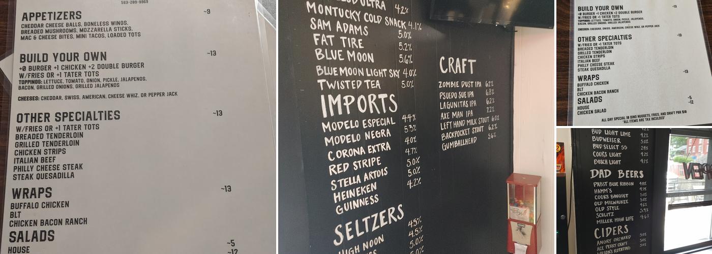 Riverview Roadhouse Bar & Grill Menu