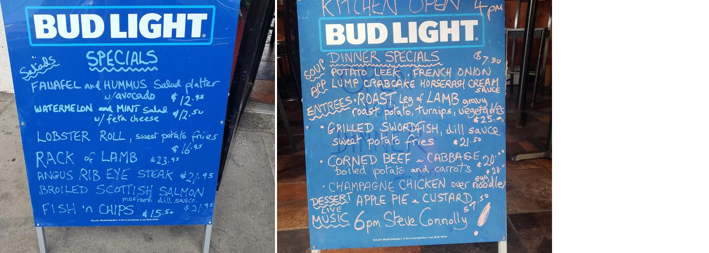 Southbound Cafe & Bar Menu