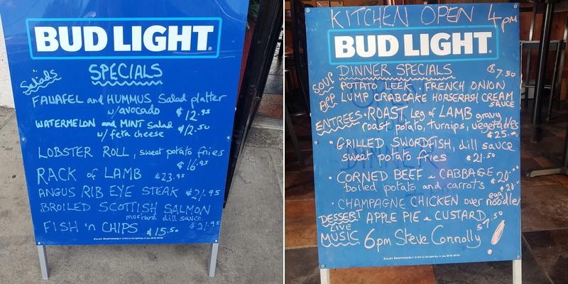 Southbound Cafe & Bar Menu