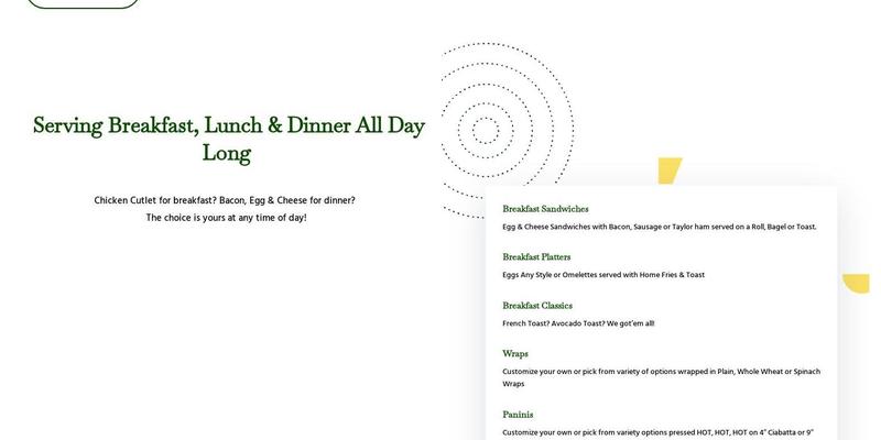 Cliffs Cafe & Salad Bar Menu