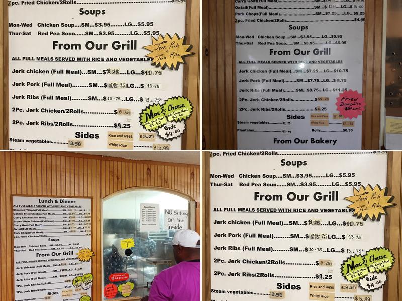 Max & Me Jamaican Restaurant & Bakery Menu