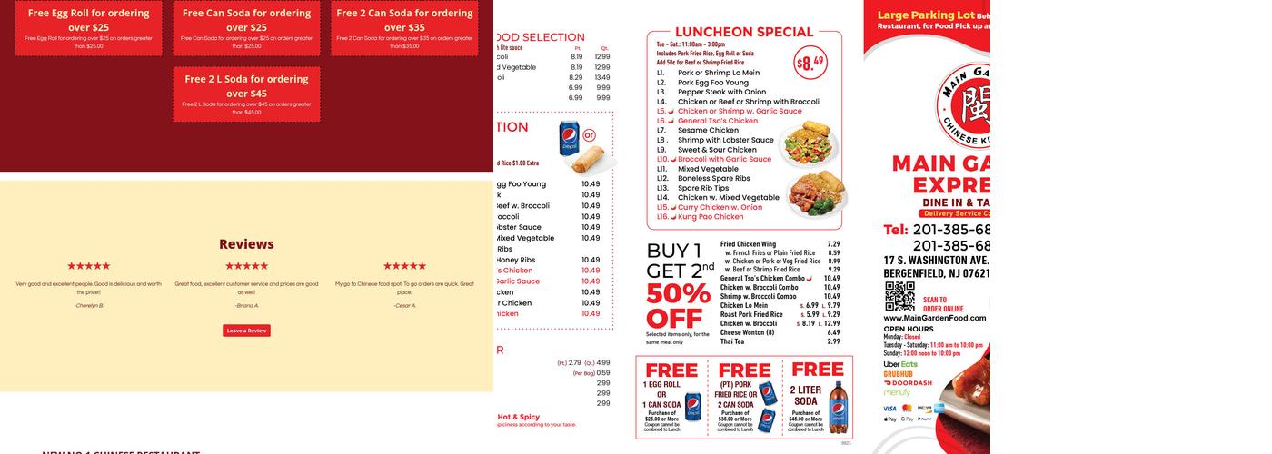 No. 1 Menu