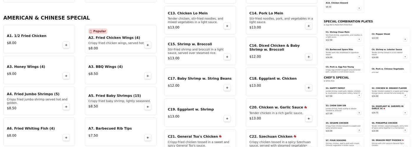 Hai Sing Menu