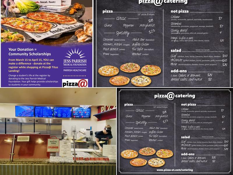 Pizza@ Titus Landing Menu