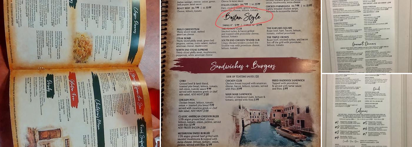 Kelsey's Pizzeria Menu