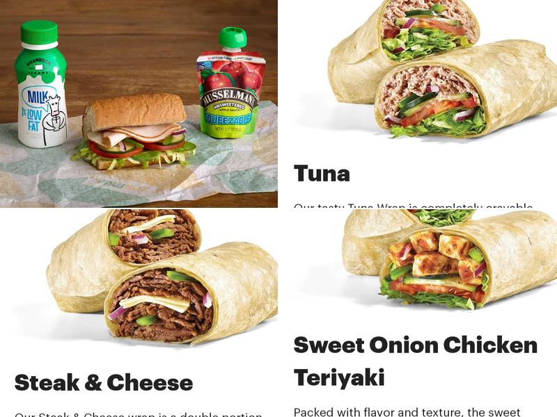 Subway Menu