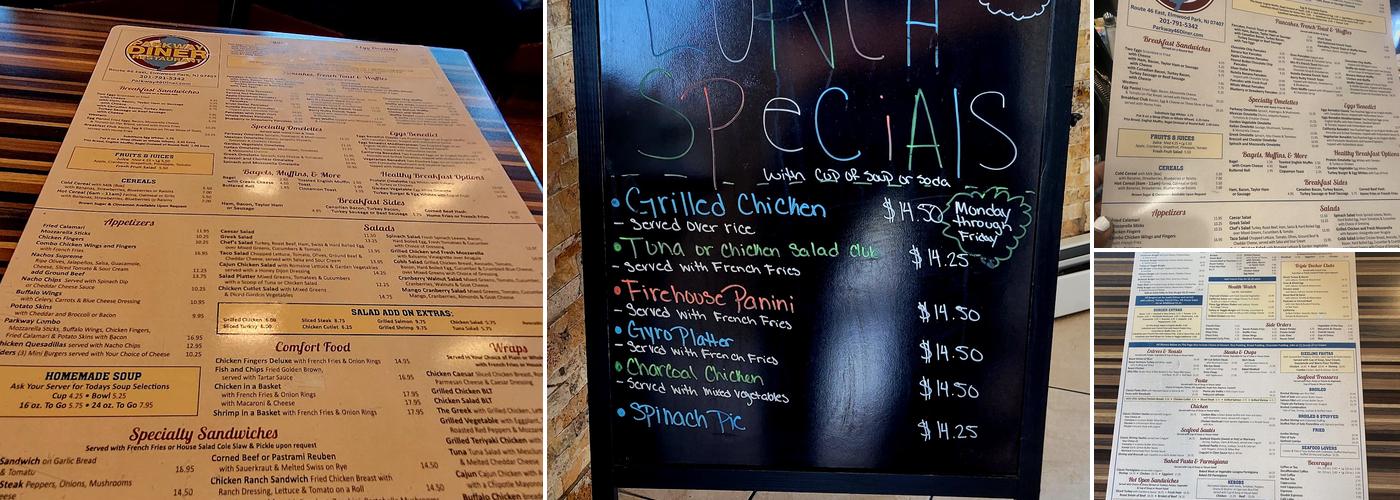 Parkway Diner Menu