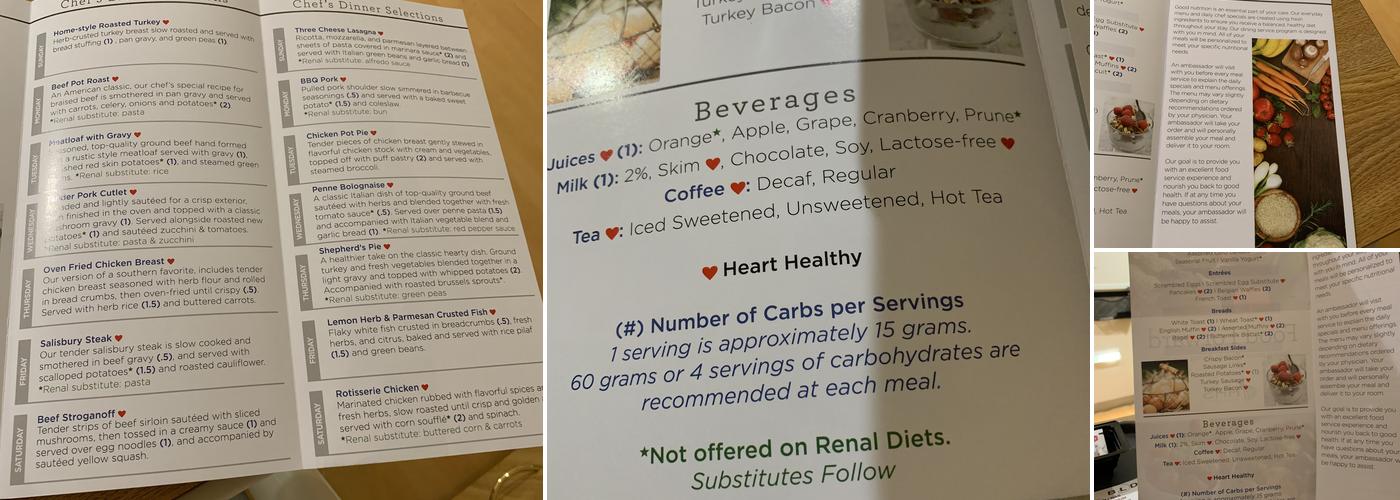 Atrium Cafe' Menu