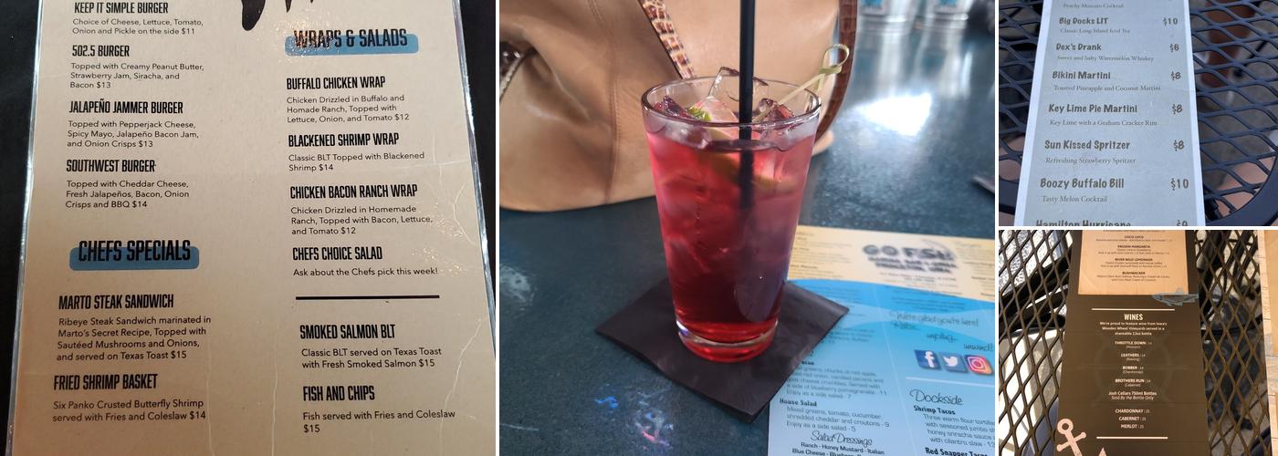 Go Fish Marina Bar & Grill Menu