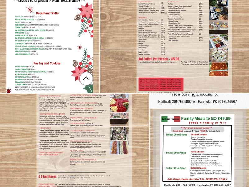 La Casa Formoso Menu