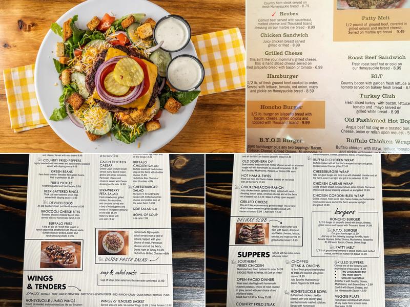 Honeysuckle Menu