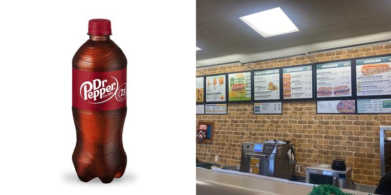 Subway Menu