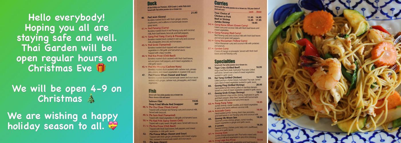 Thai Garden Menu
