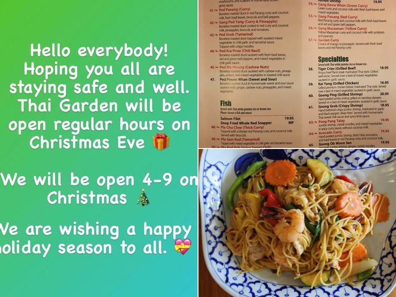 Thai Garden Menu