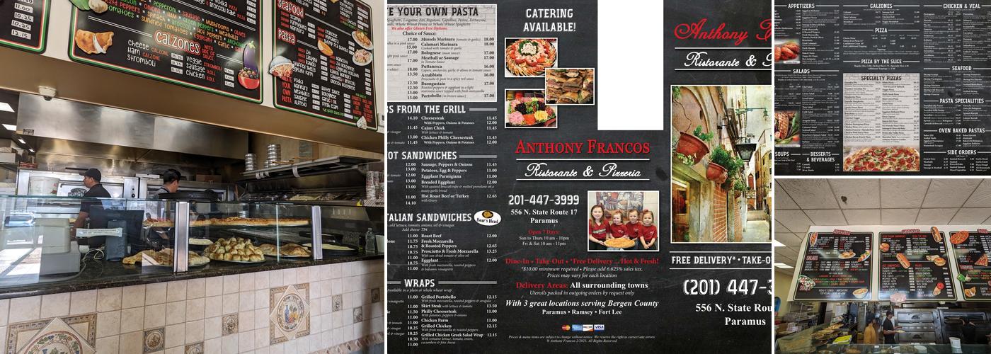 Anthony Francos Menu