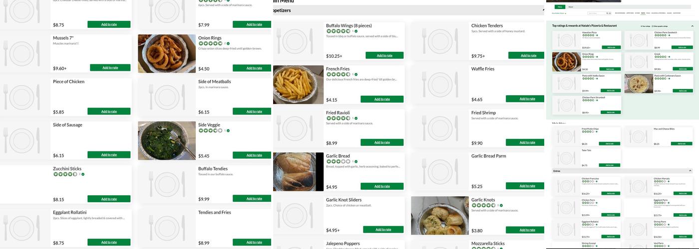 Natale's Pizzeria & Catering Menu