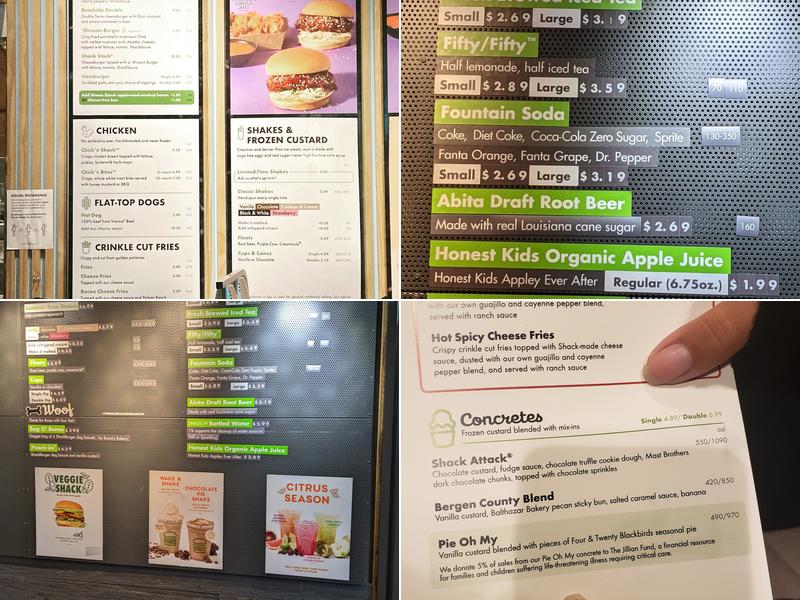 Shake Shack 479 Route 17 South - Paramus Menu