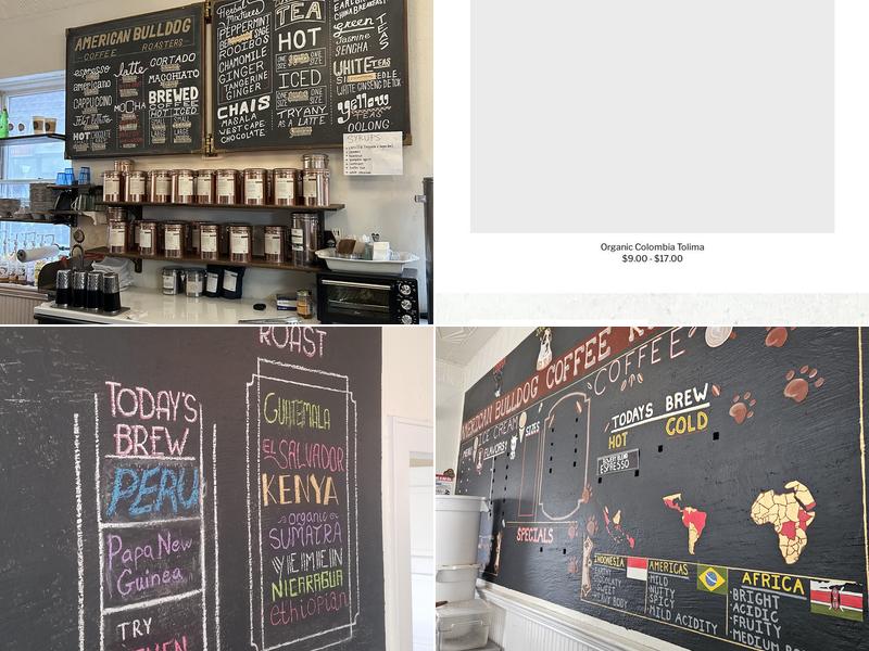 American Bulldog Coffee Roasters Menu