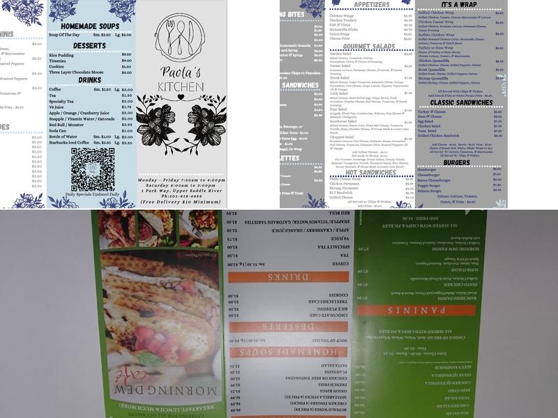 Paola's Kitchen Menu