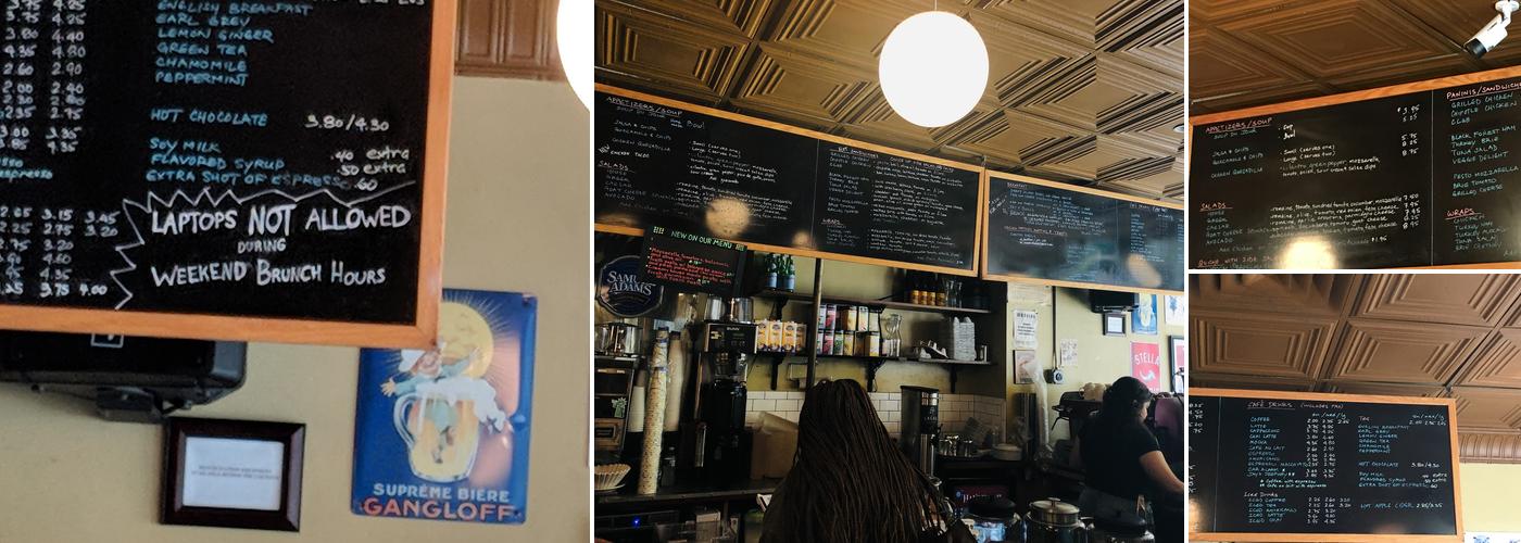 Cafe Amrita Menu