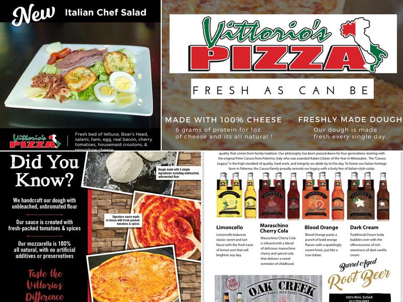 Vittorio's Pizza Menu