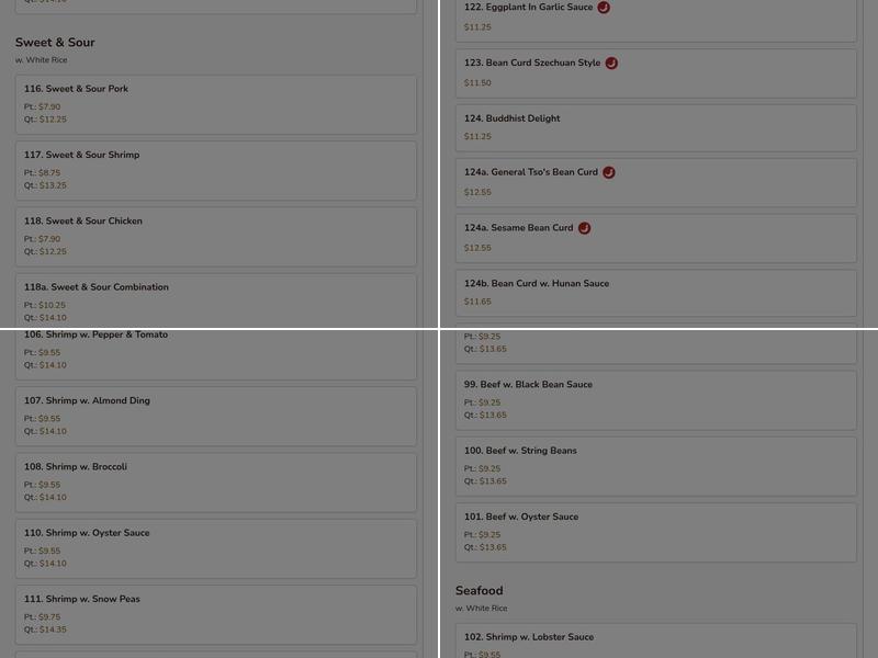 Beijing Kitchen Menu