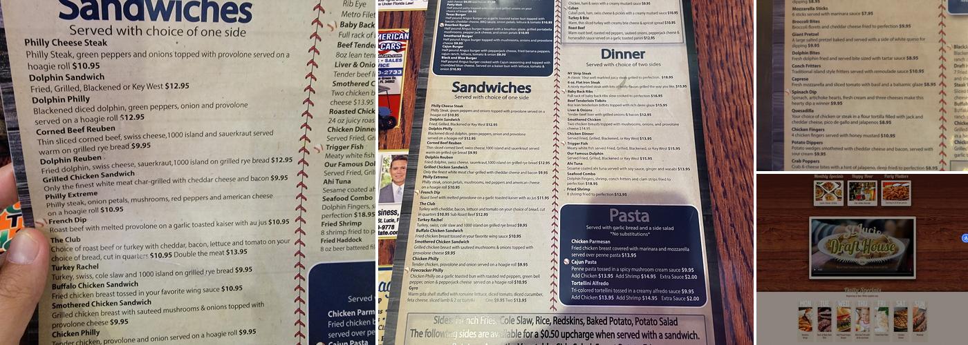 St Lucie Draft House Fl Menu