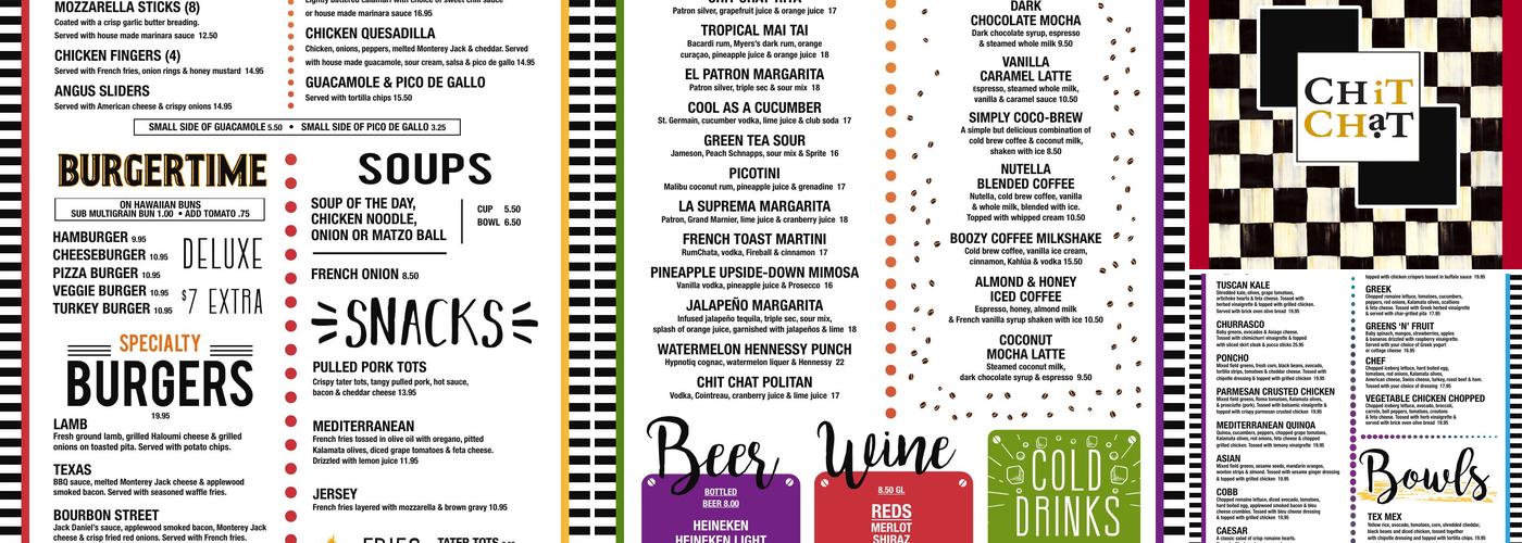 Chit Chat Diner Menu
