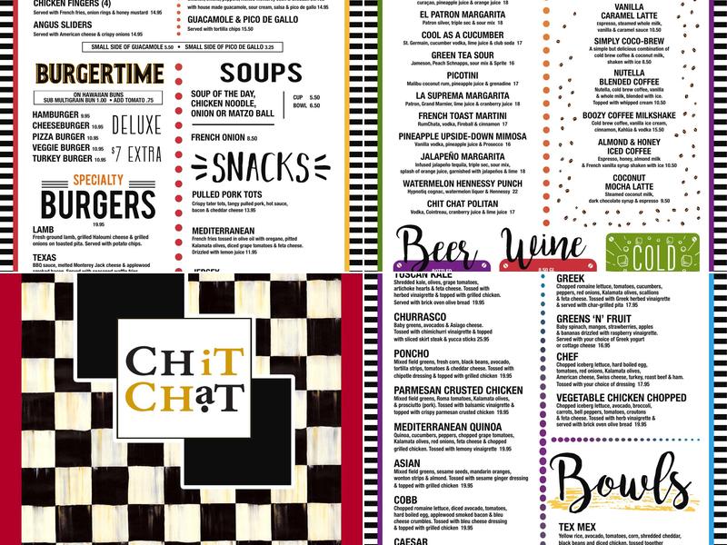 Chit Chat Diner Menu