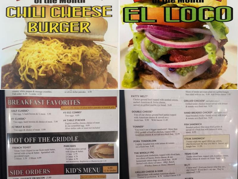 Family Table of Pocahontas Menu