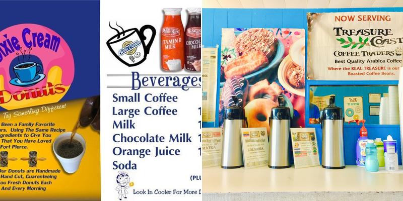 Dixie Cream Donuts Menu