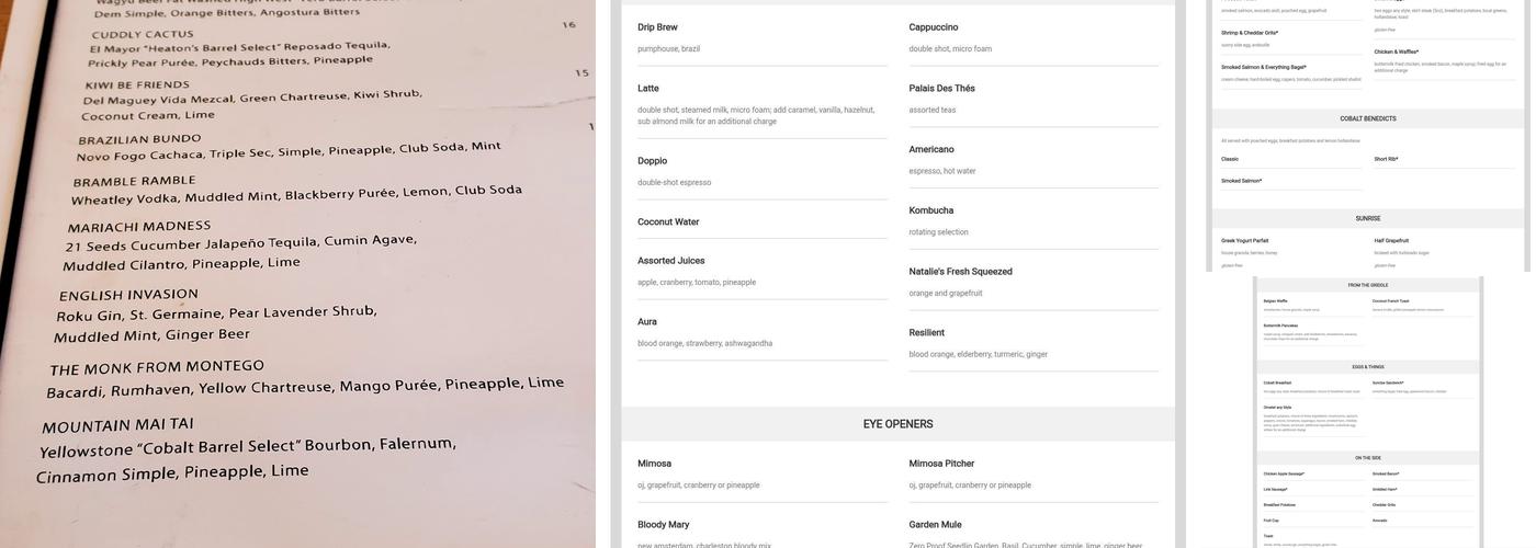 Cobalt Menu