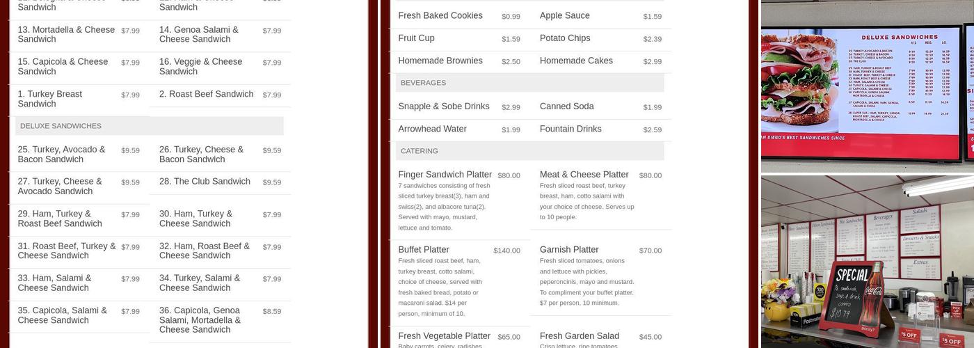 San Diego Sandwich Co Menu