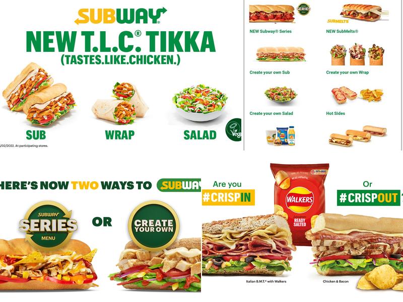 Subway Menu